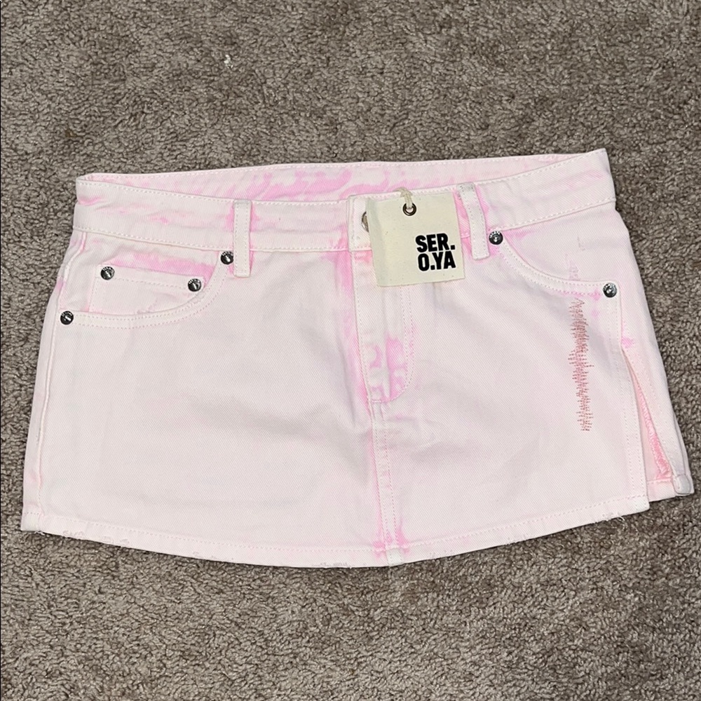 SER.O.YA Zuri skirt in bleach pink (see description)